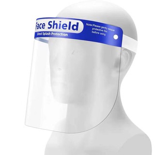 Face Shield แผ่นป้องกันน้ำลาย ฝุ่น เชื้อโรค.MASK