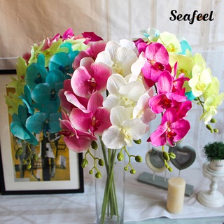 Seafeel ดอกกล้วยไม้ประดิษฐ์ ผีเสื้อ สําหรับตกแต่งบ้าน งานแต่งงาน 1 ชิ้น