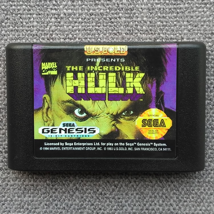 การ์ด Sega MD < Invincible Hulk > Super Hulk GENESIS Incredible Hulk