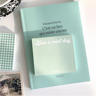 *พร้อมส่ง* โน๊ต กระดาษจด post-it have a mint day สุดคิ้วท์