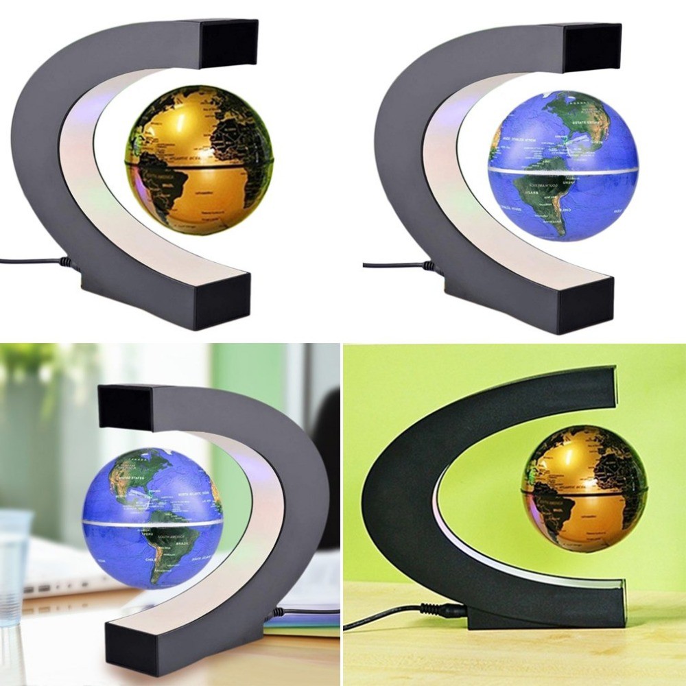C-shaped 3 นิ้วGolden English Ball Maglev Globe