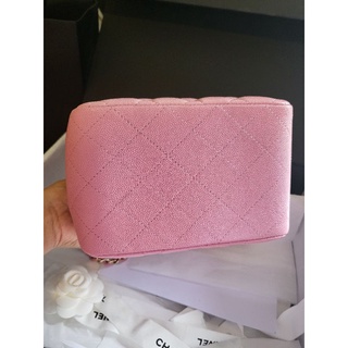 🥰Chanel mini bag pink cavier microchip full set shop thai เธอสวยมากนะคะ คุณหนูสุดๆ🥰