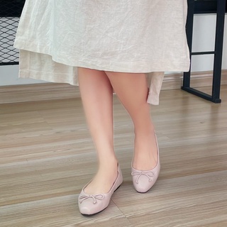 รองเท้าหนังแกะ ICONIQ รุ่น Leah Flat Comfy Balerina in Piggy Pink