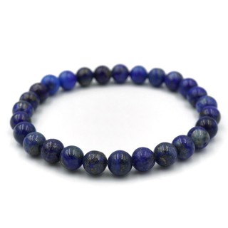 LAPIS LAZULI หินลาพิส ลาซูรี่ ขนาด 6 มม. สร้อยข้อมือหินแท้ by siamonlineshop