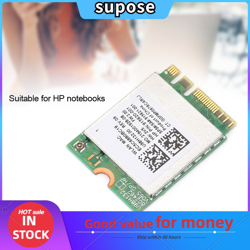 Supose การ์ดเครือข่าย AC ไร้สาย RTL8821CE สูงสุด 433M บลูทูธ 4.2 WIFI รองรับ 802.11 A/B/N/AC โปรโตคอ