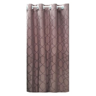 Door curtain CURTAIN VINCENT UV 140X220 BROWN HLS Curtains, blinds Home &amp; Furniture ผ้าม่านประตู ผ้าม่าน EYELET HOME LIV