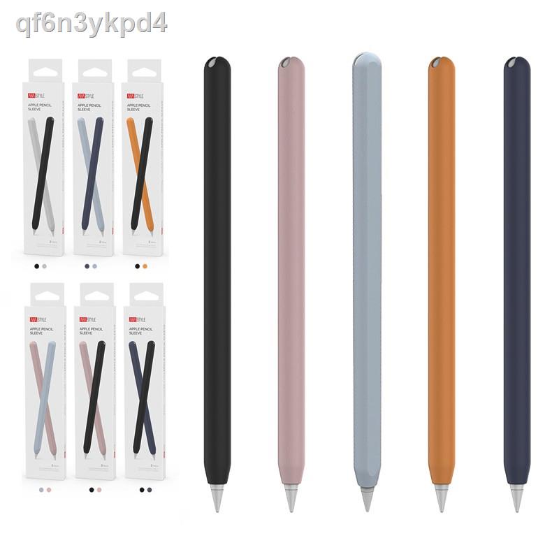 ▬เคสซิลิโคน แบบนุ่ม บาง สำหรับปากกา Apple Pencil 2nd Gen 2 ชิ้น
