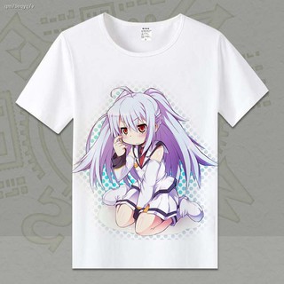 เสื้อยืดผ้าฝ้ายพิมพ์ลายขายดี Anime T-shirt✿✿▼พลาสติกเมมโมรี่ไอระน้ำลูกพลับญี่ปุ่นอะนิเมะเสื้อผ้าผู้ชายและผู้หญิงคอกลมแขน