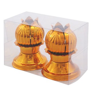 ราคาพิเศษ!! ขาตั้งเทียนพรรษา แบบเหล็ก 4 ซม. แพ็คคู่ Buddist Lent Steel Candle Holder Size 4 CM.