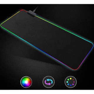 GMS-X5 แผ่นรองเมาส์ RGB เปลี่ยนสีได้ 14 โหมด