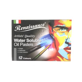 สีชอล์ก สูตรระบายน้ำ [เรนาซองซ์] Renaissance 12สี