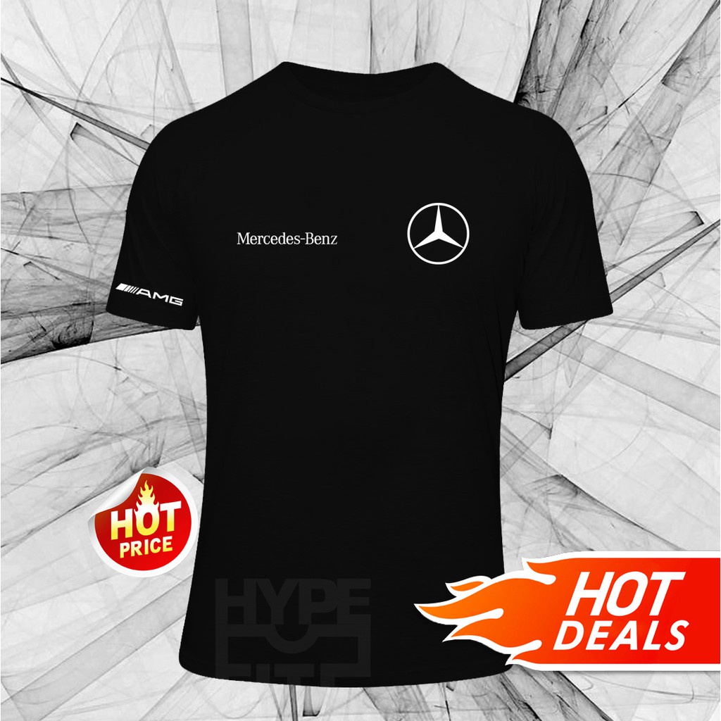 คอตต้อนคอกลมใหม่ เสื้อยืดแขนสั้น พิมพ์ลาย Mercedes Benz AMG SS พร้อมส่งS-5XL