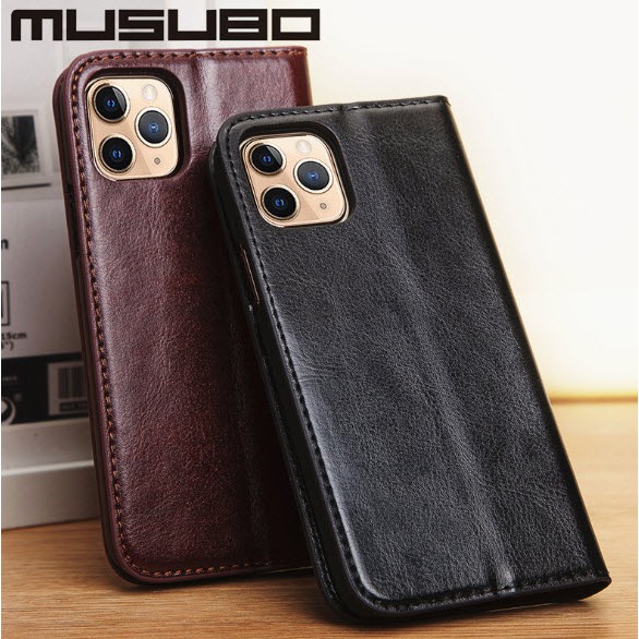 MUSUBO เคส ฝาพับ สำหรับ ไอโฟน 11 11 Pro 11 Pro Max / 12 / 12 Pro / 12 mini / 12 Pro Max