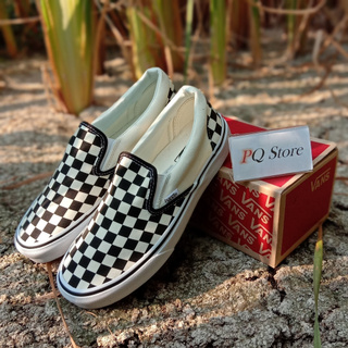 Vans Slip On ตาราง CheckerBoard ยอดฮิต ขายดีสุด เก็บเงินปลายทาง