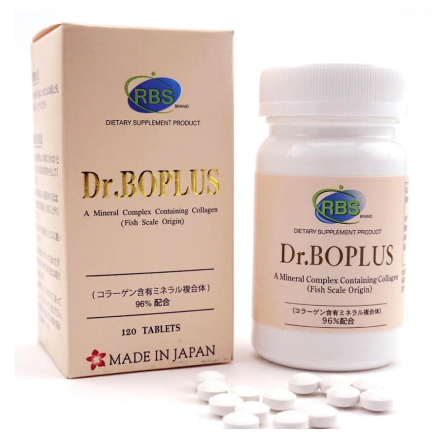 Dr.Boplus 120 เม็ด 1 กล่อง ดร.โบพลัส (ล็อตใหม่ 05-11-2026) ลดความเสื่อม กระดูกพรุน มวลกระดูก++ ความสูง++ แท้100%