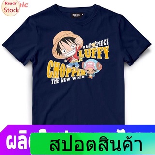 gothic ร์ตูนพิมพ์ฤดูร้อน ย์เสื้อยืด เสื้อยืดการ์ตูนวันพีซ SD Luffy (T-Shirt One Piece SD Luffy) One Piece