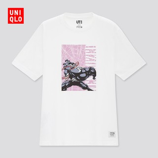 Uniqlo เสื้อยืดแขนสั้นพิมพ์ลาย Marvel สําหรับผู้ชายและผู้หญิง