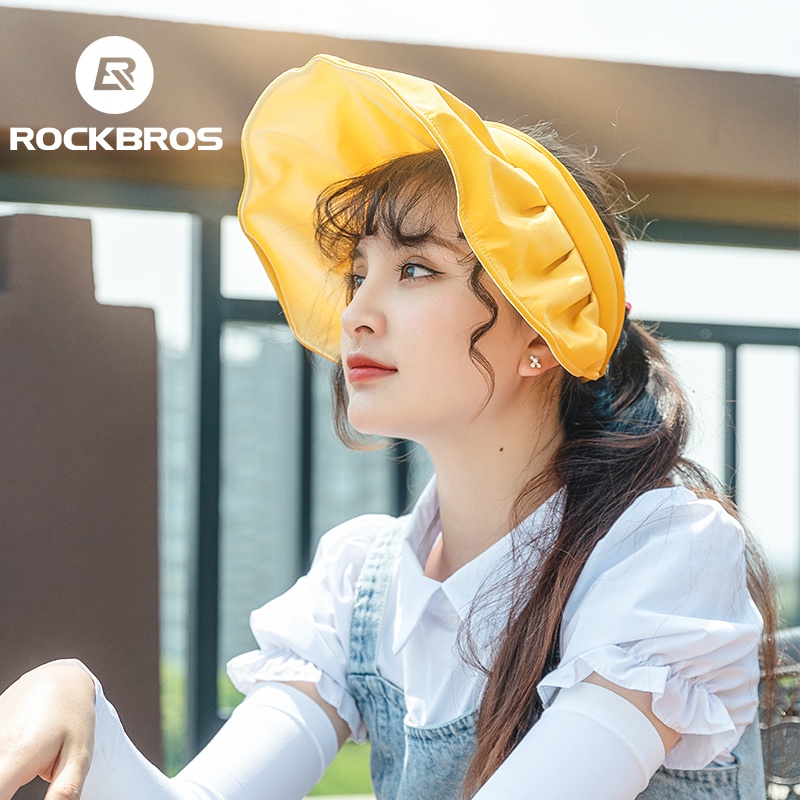 ROCKBROS หมวกปีกกว้าง กันแดด เหมาะกับขี่จักรยาน แฟชั่นฤดูร้อน สําหรับผู้หญิง