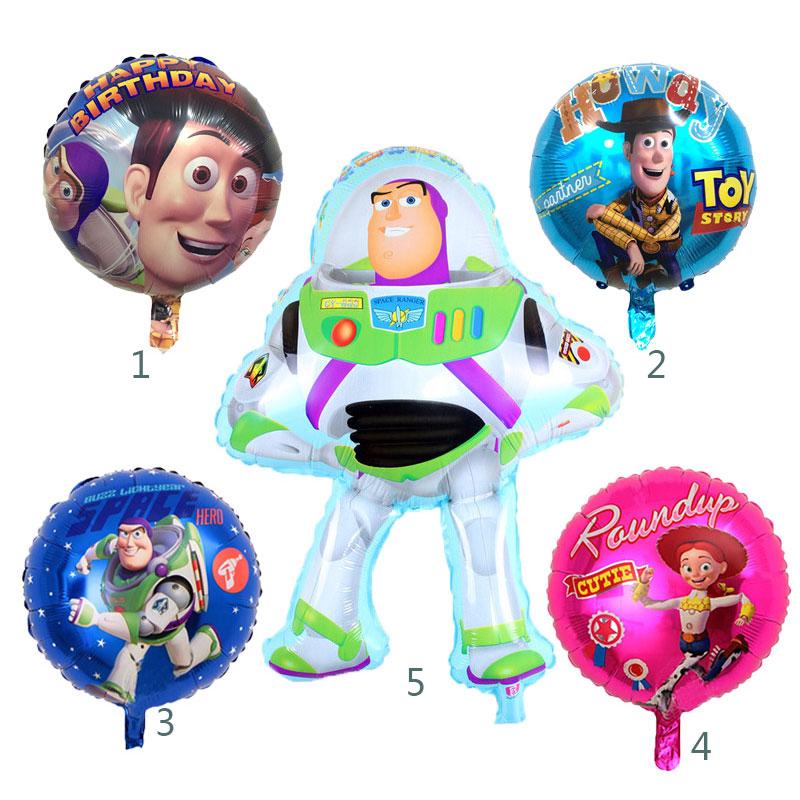 ใหม่ ! ลูกโป่งฟอยล์ฮีเลียม ลายการ์ตูน Toy Story Buzz Lightyear ขนาด 18 นิ้ว สําหรับตกแต่งวันเกิด