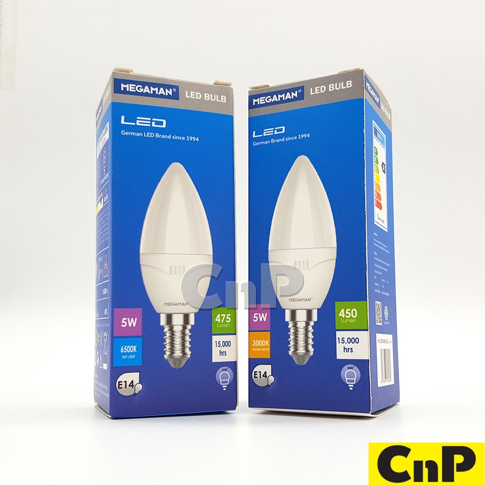 MEGAMAN หลอดไฟ LED หลอดจำปา 5W รุ่น YTC37