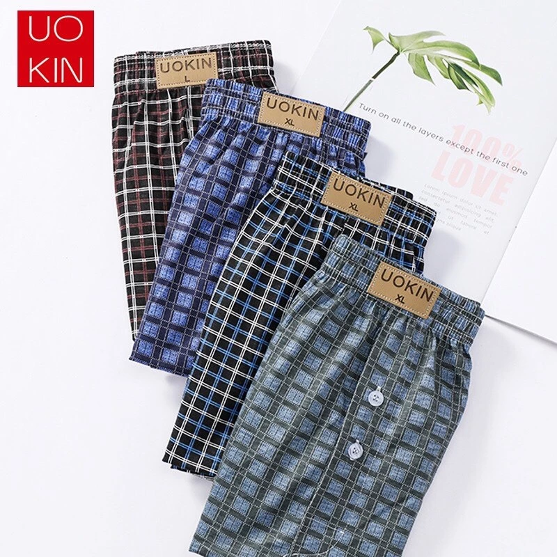 🔥พร้อมส่ง)🔥 Boxer บ๊อกเซอร์ UOKIN (เอว25-40)สีพื้น ผ้านิ่มใส่สบาย ไม่อึดอัด ระบายความร้อนได้ดี แห้งไว รับประกันความนิ่ม
