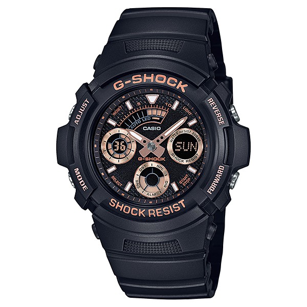 นาฬิกา Casio G-Shock Special Color BLACK&amp;GOLD XTRA Color series รุ่น AW-591GBX-1A4 ของแท้ รับประกัน1ปี