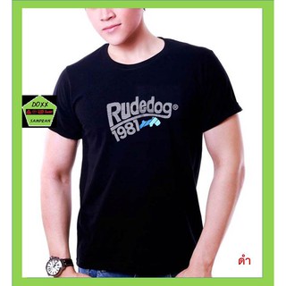 Rudedog เสื้อคอกลม ชาย หญิง รุ่น Smooth สีดำ