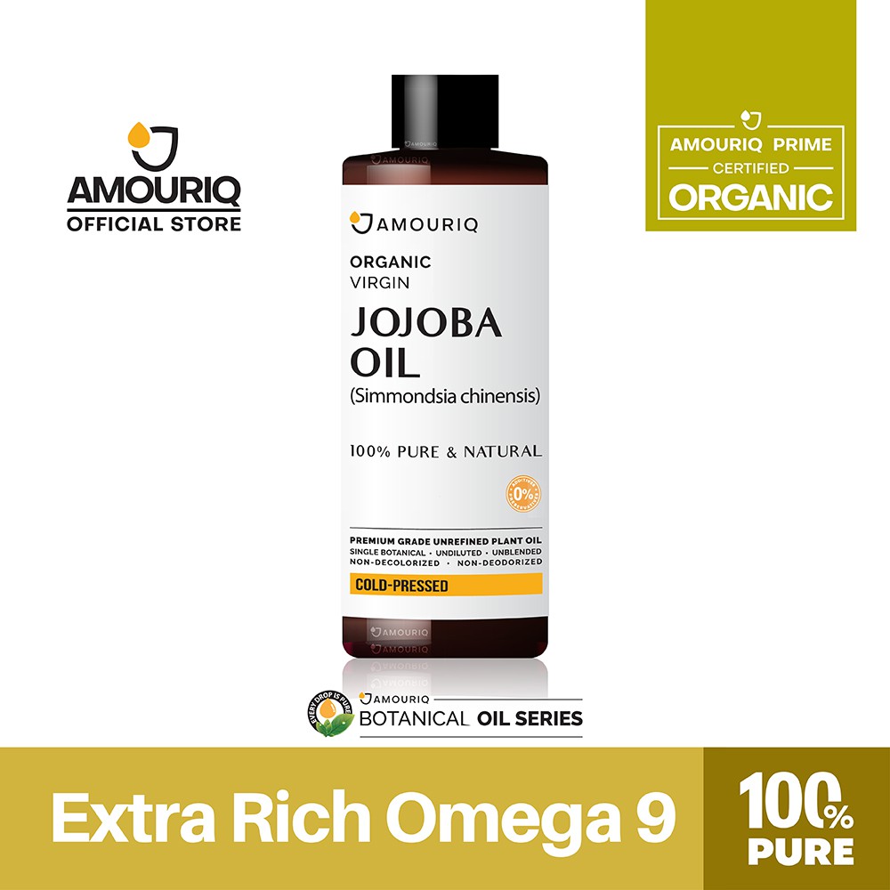 น้ำมันโจโจ้บา โจโจบาออย ออร์แกนิก สกัดเย็น บริสุทธิ์ 100% Jojoba Oil Organic Virgin Cold-Pressed