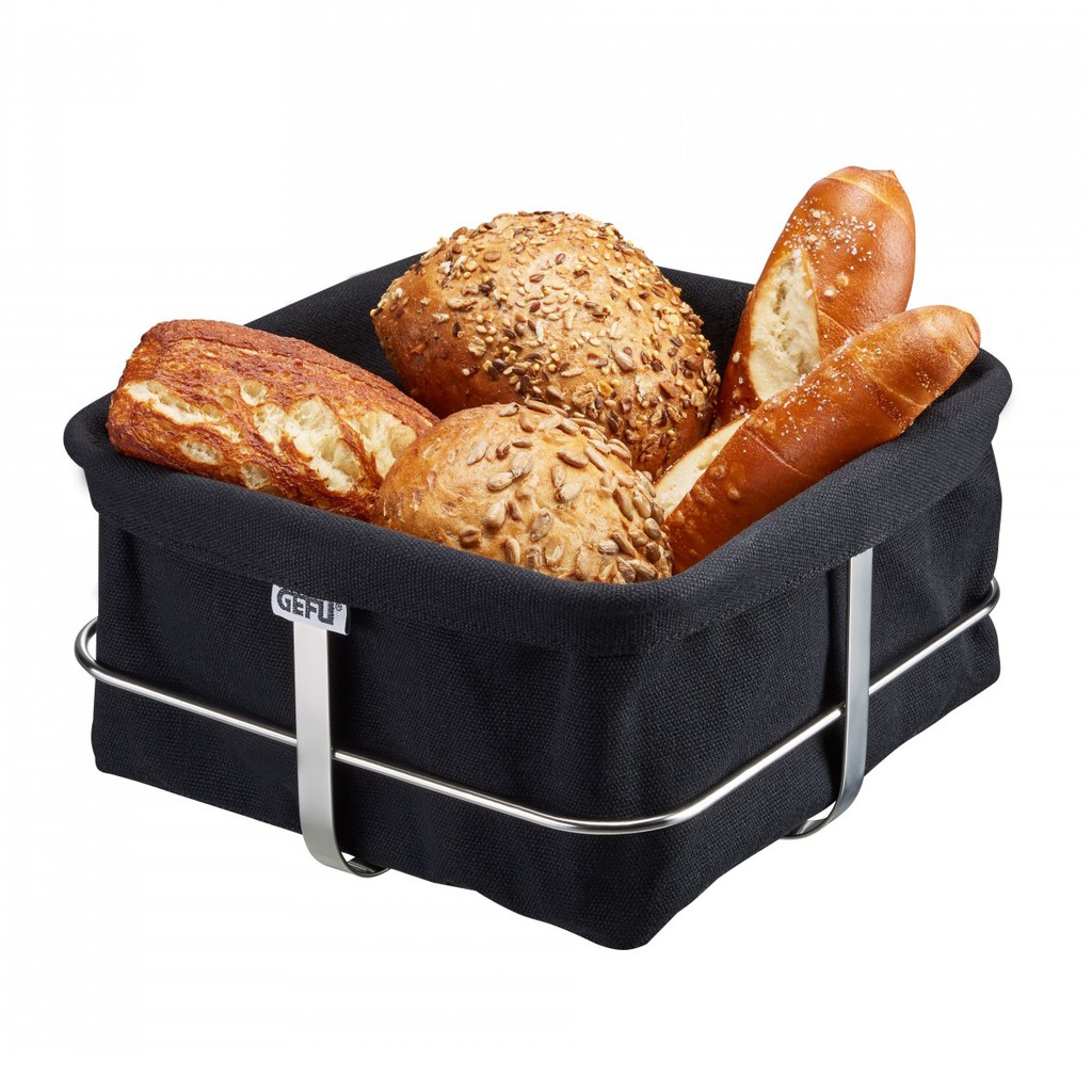 GEFU Bread basket BRUNCH angular & black ตะกร้าผ้าใส่ขนมปัง รุ่น 33670