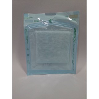 Gauze sterile 3x3x8ply (5s) ผ้าก็อซปราศจากเชื้อขนาด 3x3x8ply(5ชิ้น/ซอง) (Pack 5ซองและ10ซอง)