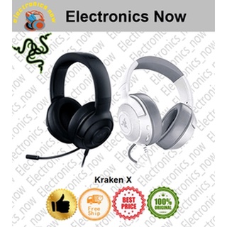 razer kraken x - ชุดหูฟังสำหรับเล่นเกมแบบมีสายหลายแพลตฟอร์มสีดำ Razer Kraken X - Black Multi-Platform Wired Gaming Headset