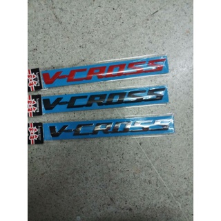 โลโก้ตัวหนังสือ V-CROSS ปี 2020 มีให้เลือก 3สี ( ราคาต่อ 1ชิ้น)