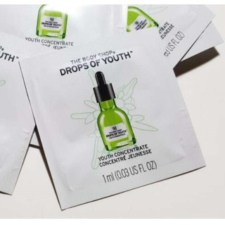 พร้อมส่ง The Body Shop Drops of Youth Concentrate 1ml ของแท้ สินค้าเป็นเทสเตอร์จากเคาท์เตอร์ ขายดี