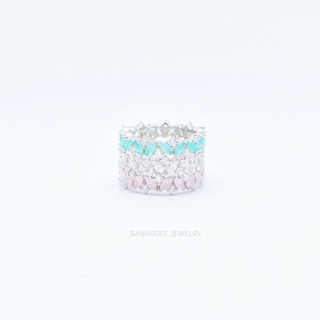 Floral eternity ring