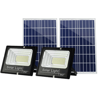 โปรโมชั่น : ซื้อ1แถม1Solar light ไฟโซล่าเซล1แถม1 โคมไฟนอกบ้าน ไฟพลังแสงอาทิต แสงสีขาว ไฟโซล่าเซลล์ 100w โซร่าเซลล์