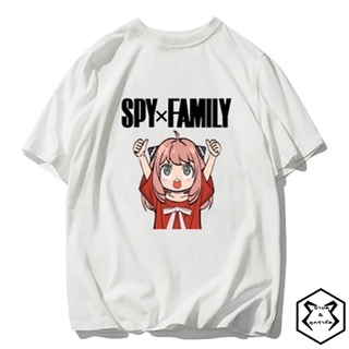 SPY X FAMILY เสื้อยืด Anya Forger เสื้อยืด สาวการ์ตูนพิมพ์ฤดูร้อน สินค้าเฉพาะจุด Tops