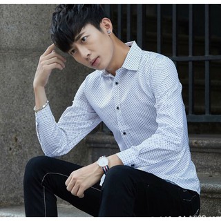 Mens Long-sleeved shirt Casual Shirt เสื้อเชิ้ตแขนยาวผู้ชาย