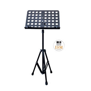 Rock ขาตั้งโน๊ตแบบแผ่นวางพลาสติก ลายรูกลม รุ่น Note Stand - Black