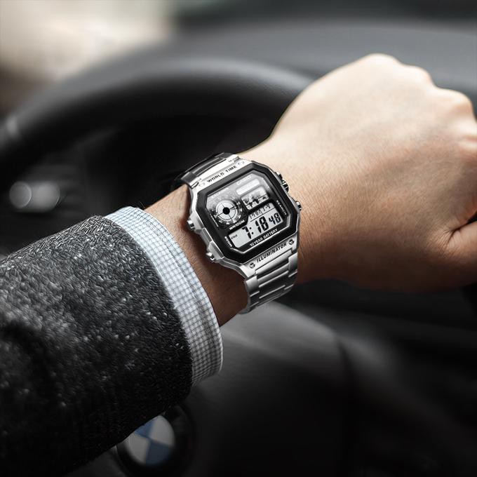 นาฬิกา Casio รุ่น AE-1200WHD-1A และ AE-1200WH นาฬิกาข้อมือผู้ชาย World time  -ของแท้ 100% ประกันศูนย์ CMG 1 ปี