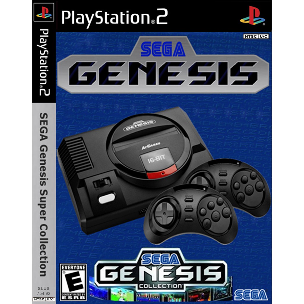 แผ่นเกมส์ SEGA Genesis Super Collection รวมเกมเครื่อง Genesis หรือ Mega Drive กว่า 50 เกม PS2 Playstation 2  ราคาถูก