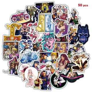 JoJos Bizarre Adventure สติกเกอร์กันน้ำรูปแบบที่แตกต่างกัน, 50 ชิ้น