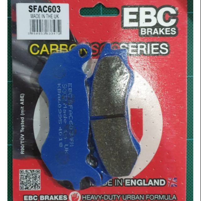 ผ้าเบรค EBC Brakes รุ่น Carbon / ผ้าหน้า PCX 125 150 ตัวเก่า , ZoomerX