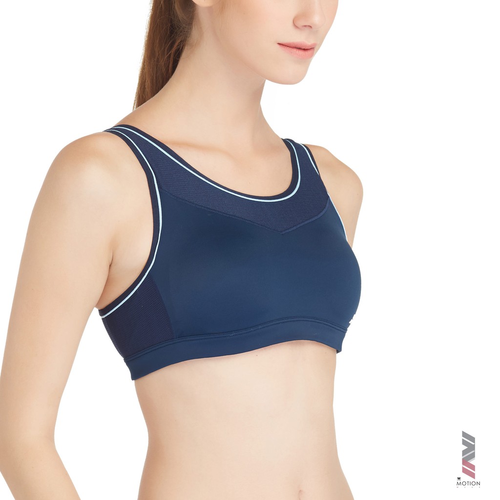 Wacoal Motion Wear Level 2 บราออกกำลังกาย รุ่น WR1501 สีน้ำเงิน (BU)