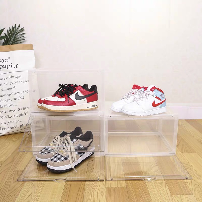 Shoe Box (รุ่น2) กล่องรองเท้าขนาดใหญ่(พิเศษ) แข็ง หนา ‼️ (ราคา 1 ใบ)แบบฝาข้าง - รูปที่ 3