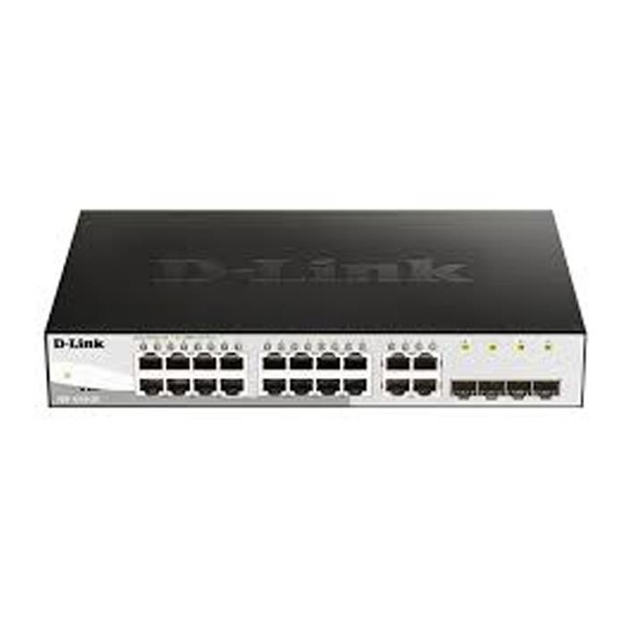 DLINK DGS-1210-20  16-port UTP 10/100/1000Mbps, 4-port Gigabit SFP (EU 2 round pin+ UK 3-pin P...