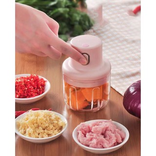 Wireless Electric Meat Grinder Food Chopper Mini Stainless Electric Kitchen Chopper Meat Grinder Shredder Shredder Garli