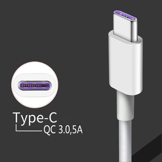 สายชาร์จเร็ว Type c Usb 5a Type-c 1 เมตร สําหรับ P20 P30 Honor V10 Typec Android