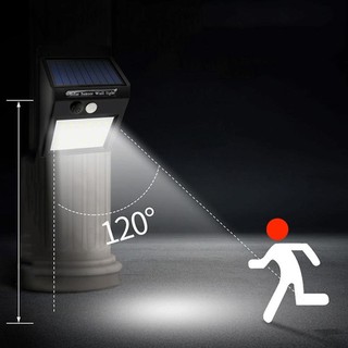 โคมไฟผนังโซล่าเซลล์ solarcell sensorlight 30W 1ชุด ประกันสินค้า 1ปีเต็ม