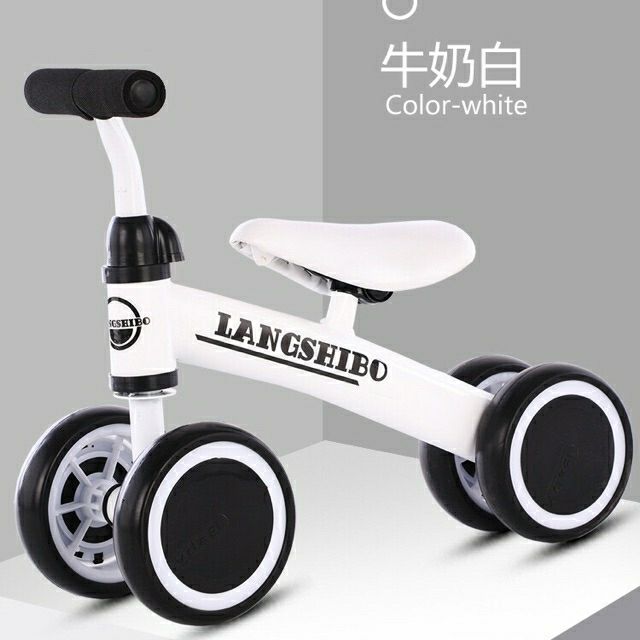 จักรยานทรงตัวเด็กสีขาว