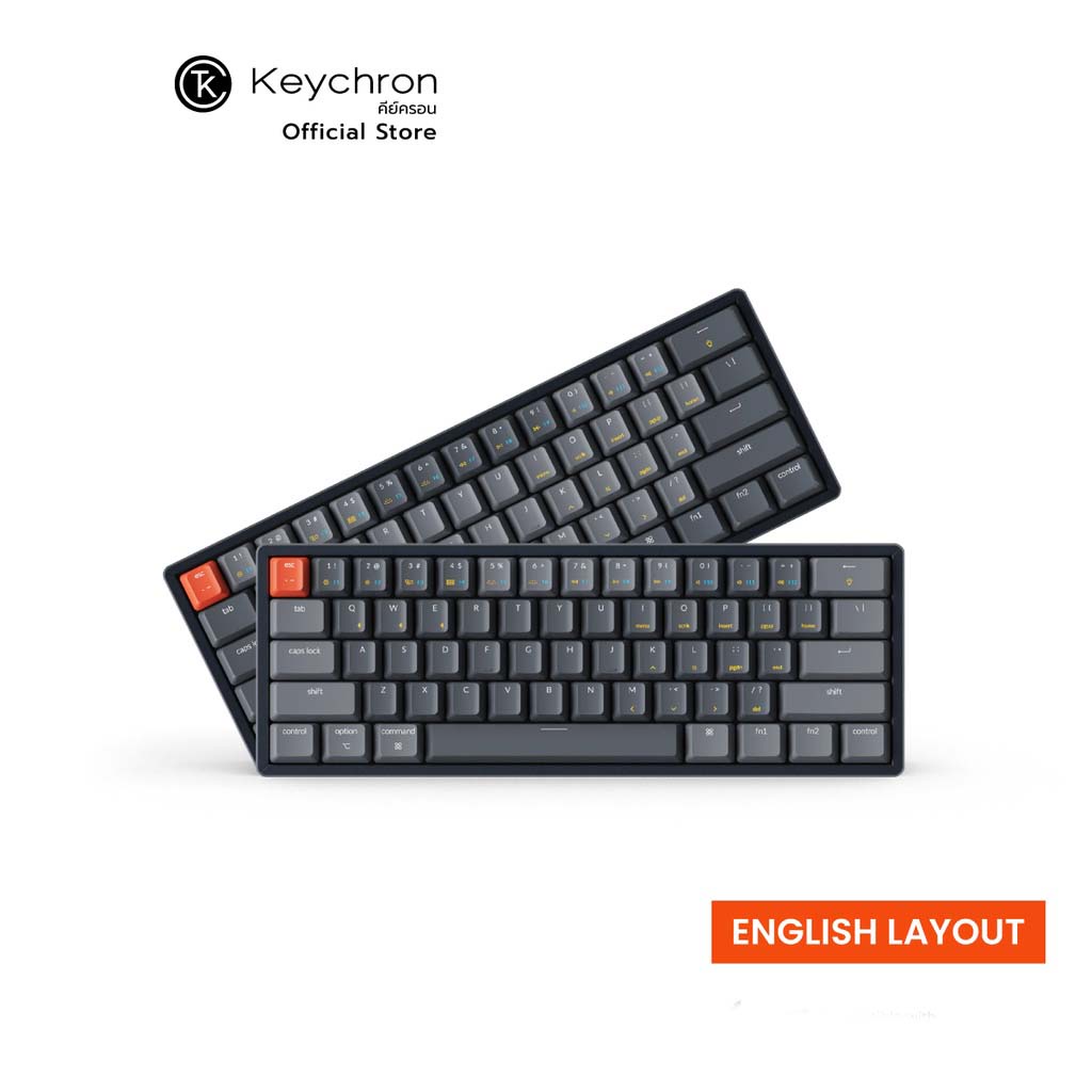 Keychron K12 คีย์บอร์ดไร้สายแบบกลไก 60% ขนาดกะทัดรัด สีดำ